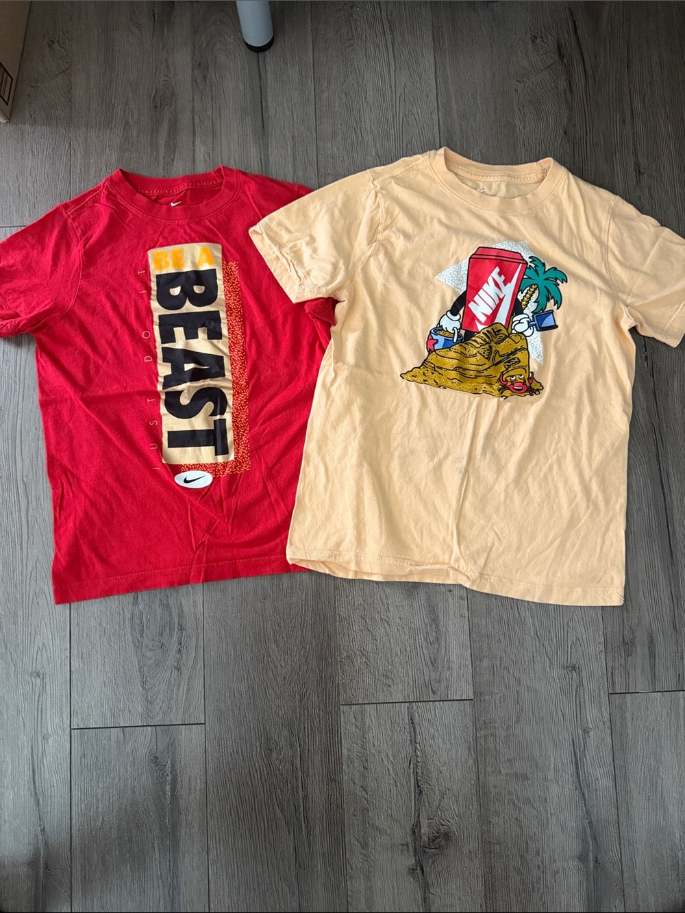 Boys Nike Kids Red 'Beast' Graphic Tee-Size Medium